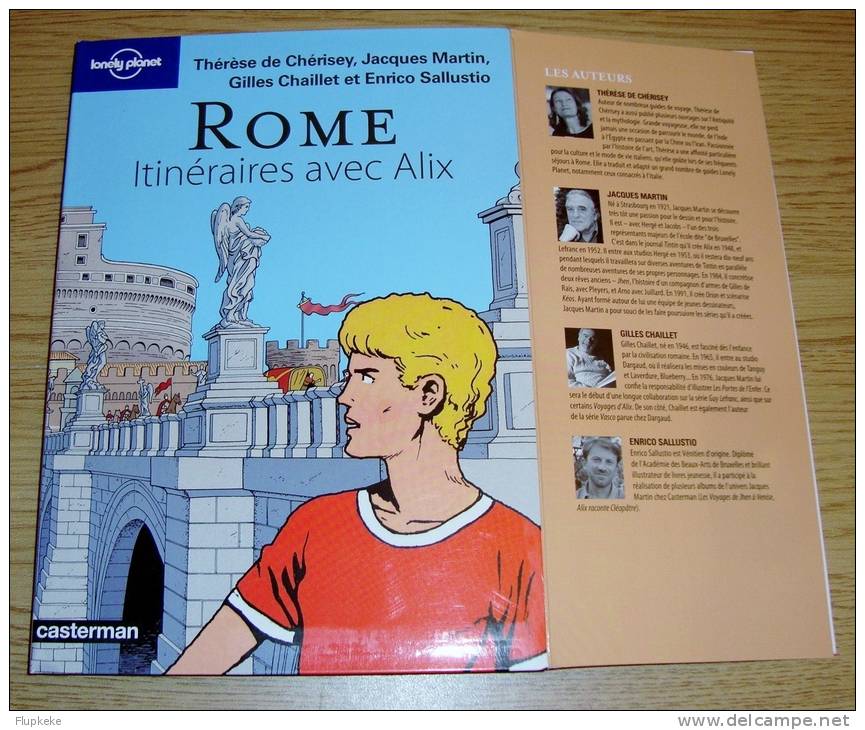 Rome Itinéraires avec Alix Jacques Martin Gilles Chaillet Guide Lonely Planet illustré Éditions Casterman 2010