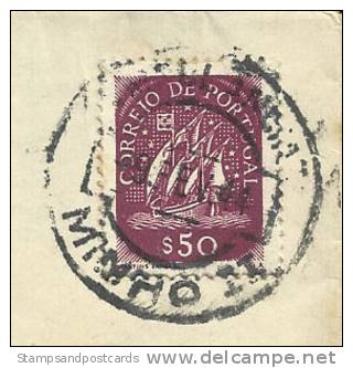 Portugal Lettre 1941 Cachet Ambulância Postal Minho II Ambulance Postal  TPO Cover - Marcophilie