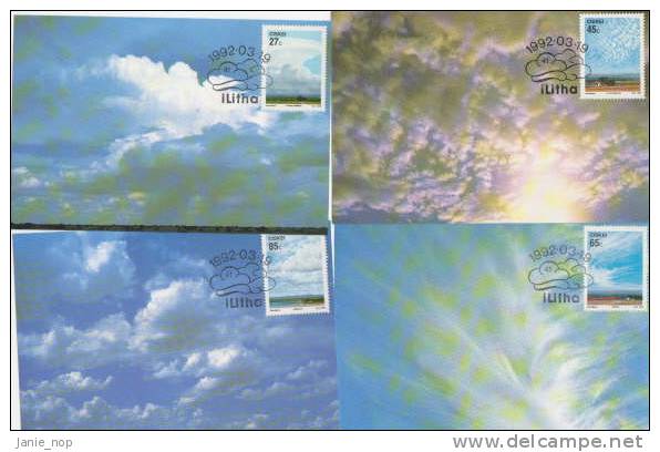 Ciskei 1992 Cumolonimbus Set 4 Maximum Cards - Ciskei