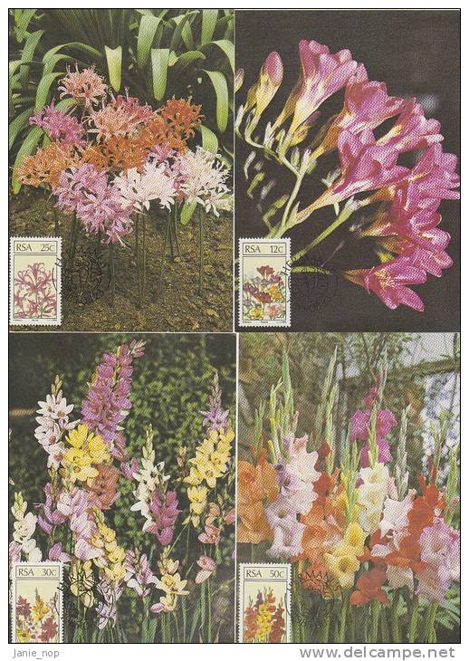 RSA 1985 Floral Emigrants Set 4 Maximum Cards - Other & Unclassified