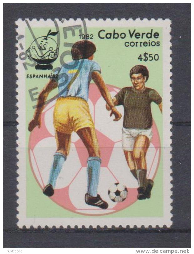 Cabo Verde Mi 459 World Cup Football - Game Scene - 1982 - Kaapverdische Eilanden