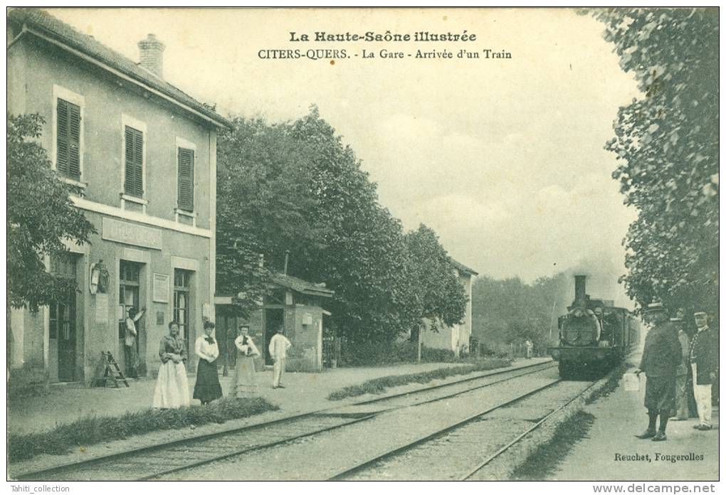 CITERS-QUERS - La Gare - Arrivée D'un Train - Autres & Non Classés