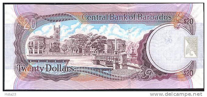 Barbados, $20, 2007, P-69-New  UNC - Barbados
