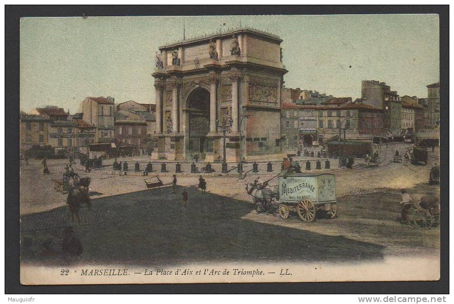 DF / 13 BOUCHES-DU-RHÔNE / MARSEILLE / LA PLACE D' AIX ET L' ARC DE TRIOMPHE - Non Classificati