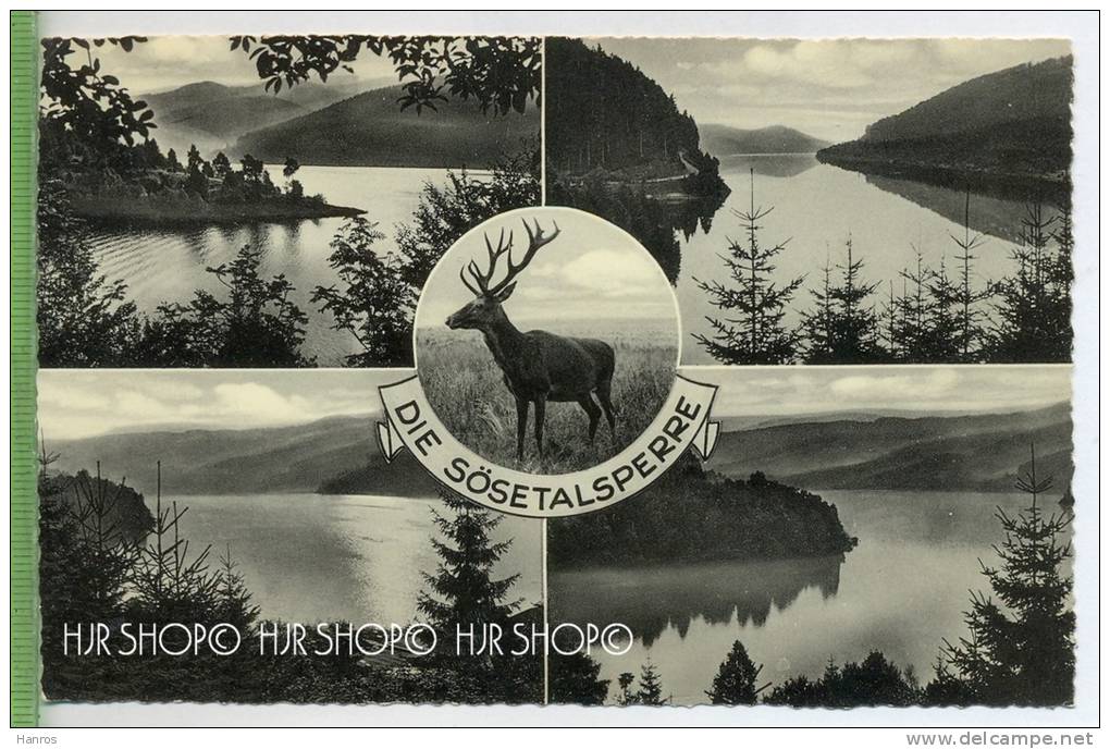 Osterode/Harz, Sösetalsperre Um 1950/1960,  Verlag: Schöning&Co., Lübeck  POSTKARTE , Unbenutzte Karte - Osterode