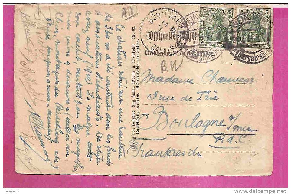 WEINHEIM   -   ** DIE WACHENBURG **      -   Verlag : August FÜLLER  Aus Weiheim N° 52 - Weinheim