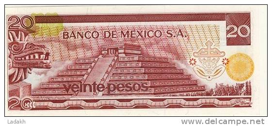 BILLET # MEXIQUE # 20 PESOS # VEINTE PESOS # 1976 # MORELOS - Mexiko