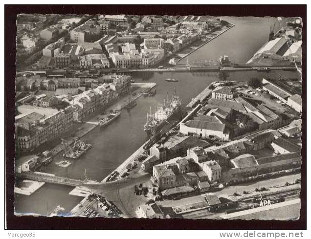 34 Sète Quai De La République  Quai D'orient édit. Apa Poux N° 11.231  Aérienne , Bateau - Sete (Cette)