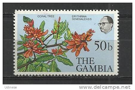 GAMBIA 1977 - FLOWERS 50 - MH MINT HINGED - Gambie (1965-...)