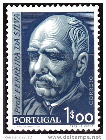 PORTUGAL - 1956,  1.º Centenário Do Nascimento Do Prof. Doutor Ferreira Da Silva.  1$00  (*) MNG  MUNDIFIL  Nº 819 - Ungebraucht