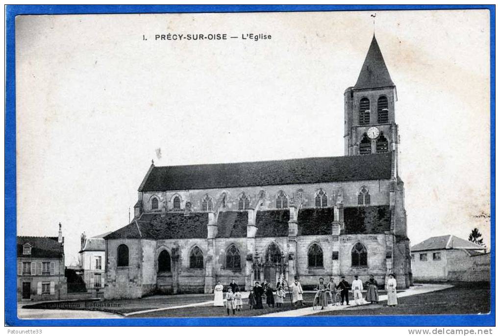 60 PRECY SUR OISE L' EGLISE BELLE ANIMATION - Précy-sur-Oise