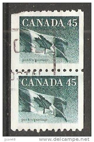 Canada  1995  Definitives; Flag  (o) - Roulettes