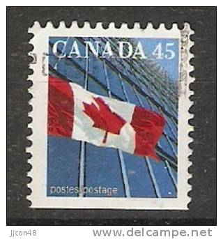 Canada  1995  Definitives; Flag 16 X 20 Mm  (o) P.13.75 X 13.25 - Single Stamps