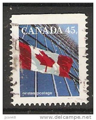 Canada  1995  Definitives; Flag 17 X 21 Mm  (o) P.13.75 X 13.25 - Timbres Seuls