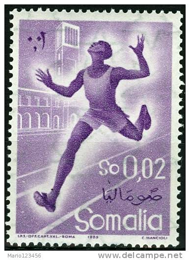 SOMALIA, A.F.I.S., SPORT, 1958, FRANCOBOLLO NUOVO (MNH**), Sassone 50 - Somalia (AFIS)