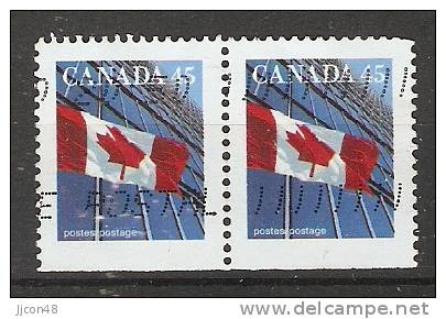 Canada  1995  Definitives; Flag 17 X 21 Mm  (o) P.13.75 X 13.25 - Timbres Seuls