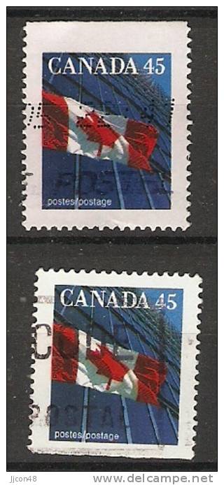 Canada  1995  Definitives; Flag 17 X 21 Mm  (o) P.14.75 - Single Stamps