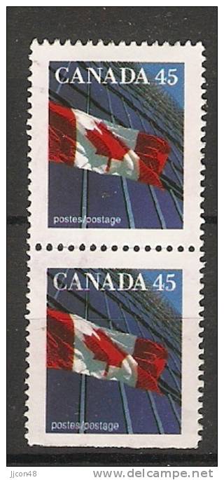 Canada  1995  Definitives; Flag 17 X 21 Mm  (o) P.14.75 - Timbres Seuls