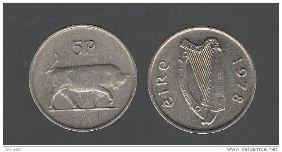 IRLANDA - IRELAND -   5 Pence 1978  KM22 - Irland