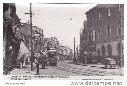 SMALL HEATH, BIRMINGHAM -COVENTRY ROAD .  TRAM.  REPRINT - Birmingham