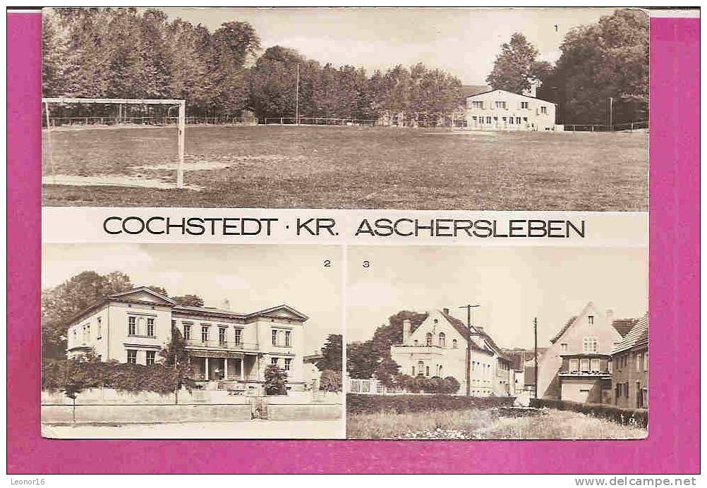 COCHSTEDT  -  *3 ANSICHTEN ( SPORTPLATZ - OBERSCHULE - GOETHEPLATZ)* -  Verlag  BILD U. HEIMAT Aus Reichenbach  -  N°246 - Weissenfels