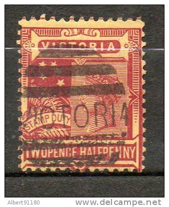 AUSTRALIE (Victoria)  2 1/2p Rouge Jaune 1890-98 N°104 - Used Stamps