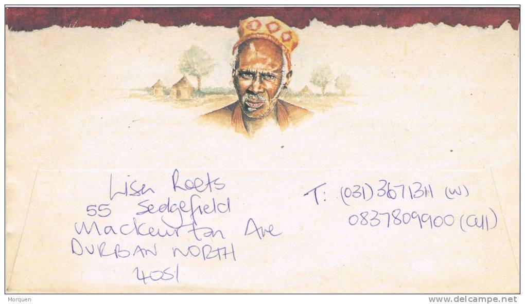 2425. Carta DURBAN (South Africa) 2000. Pictorial Letter - Storia Postale