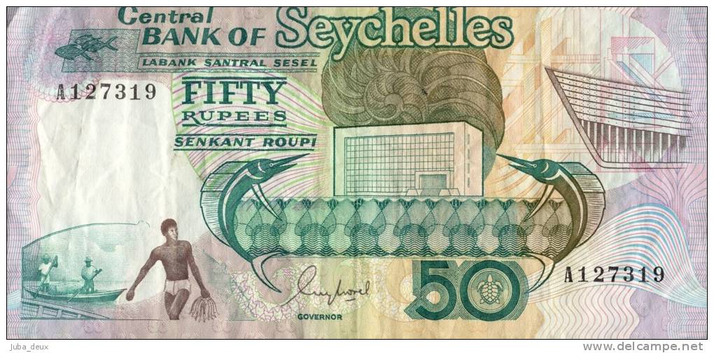 Seychelles .  50 Rupees .  P. 34 . - Seychelles