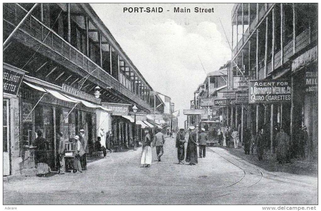 Ägypten, PORT SAID, Mainstreet, 191?, Verlag: The Cairo Postcard Trust - Cairo - Port Said