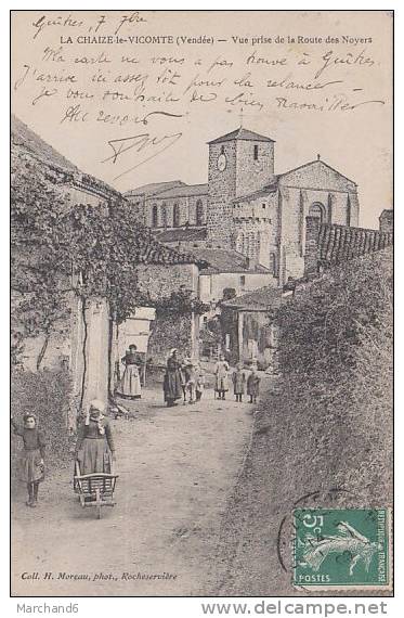 LA CHAIZE LE VICOMTE VUE PRISE DE LA ROUTE DES NOYERS Editeur H Moreau - La Chaize Le Vicomte