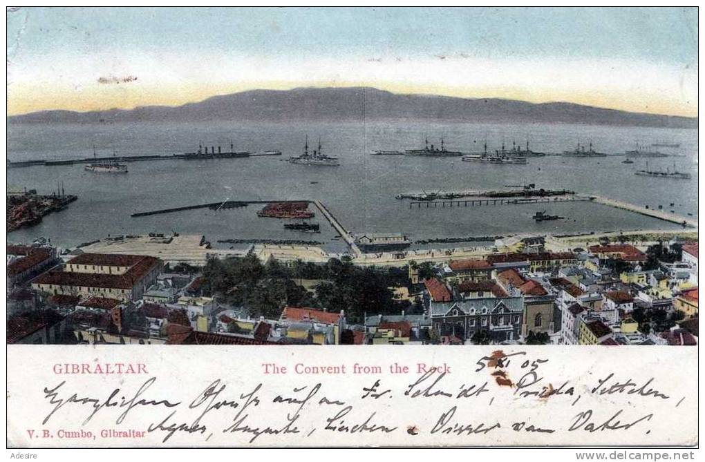 1905, GIBRALTAR, The Convent From The Rock, Run 1907; - Gibraltar