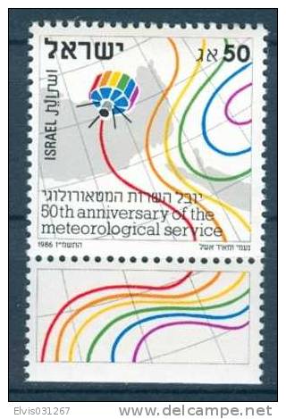 Israel - 1986, Michel/Philex No. : 1050, - MNH - *** - - Ongebruikt (met Tabs)