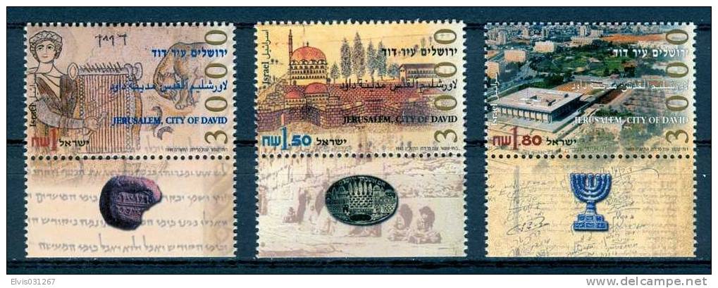 Israel - 1995, Michel/Philex No. : 1342/1343/1344, - MNH - *** - - Ongebruikt (met Tabs)