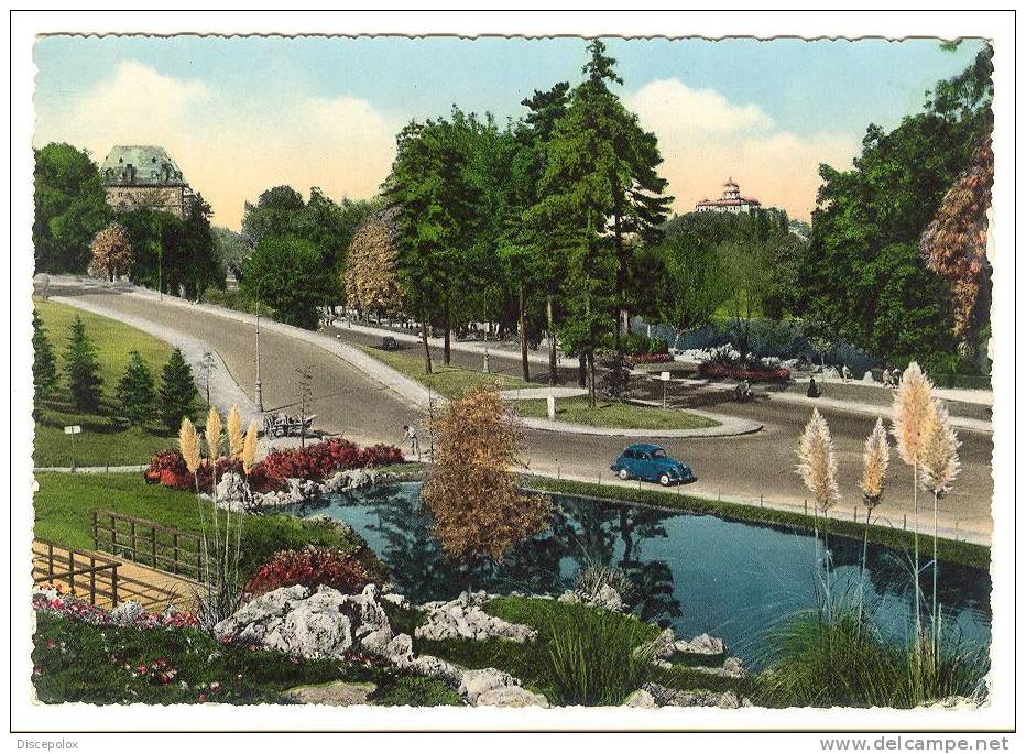 A2573 Torino - Parco Del Valentino - Laghetto / Viaggiata 1954 - Parques & Jardines