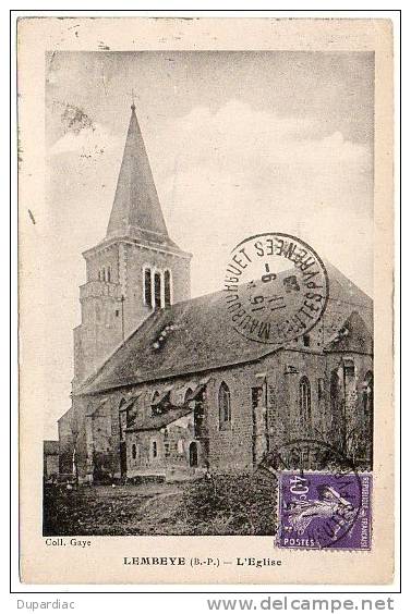 64 - Pyrénées Atlantiques / LEMBEYE -- L'Eglise. - Lembeye