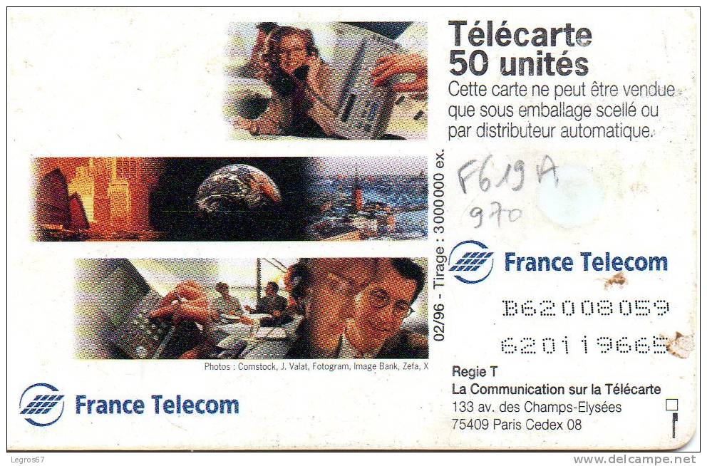 F 619 A  970  France TELECOM - PLUS PROCHE - 1996