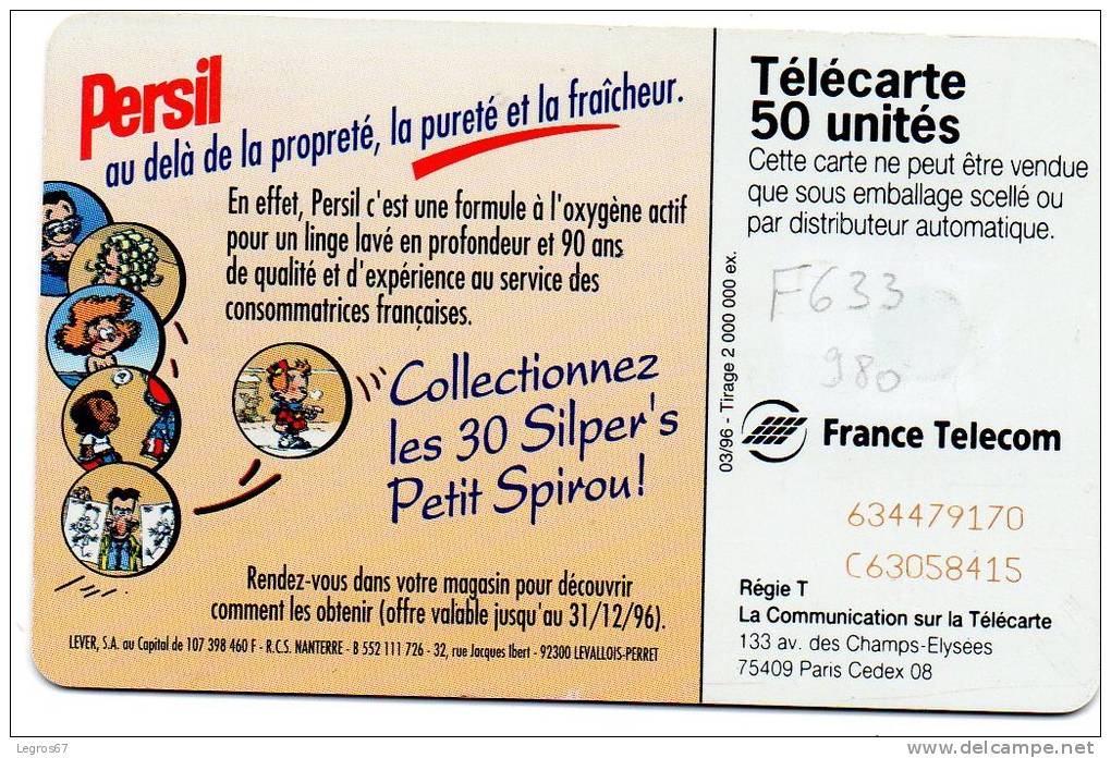 F 633  980	PERSIL - PLUS BLANC - 1996