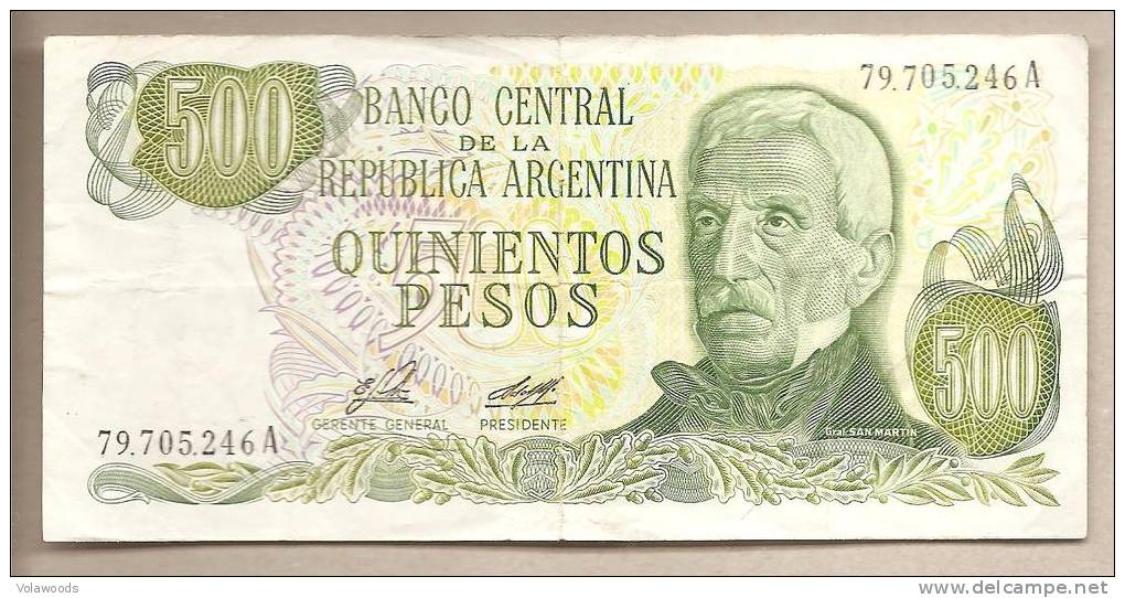 Argentina - Banconota Circolata Da 500 Pesos P-303a.1 - 1977 - Argentina