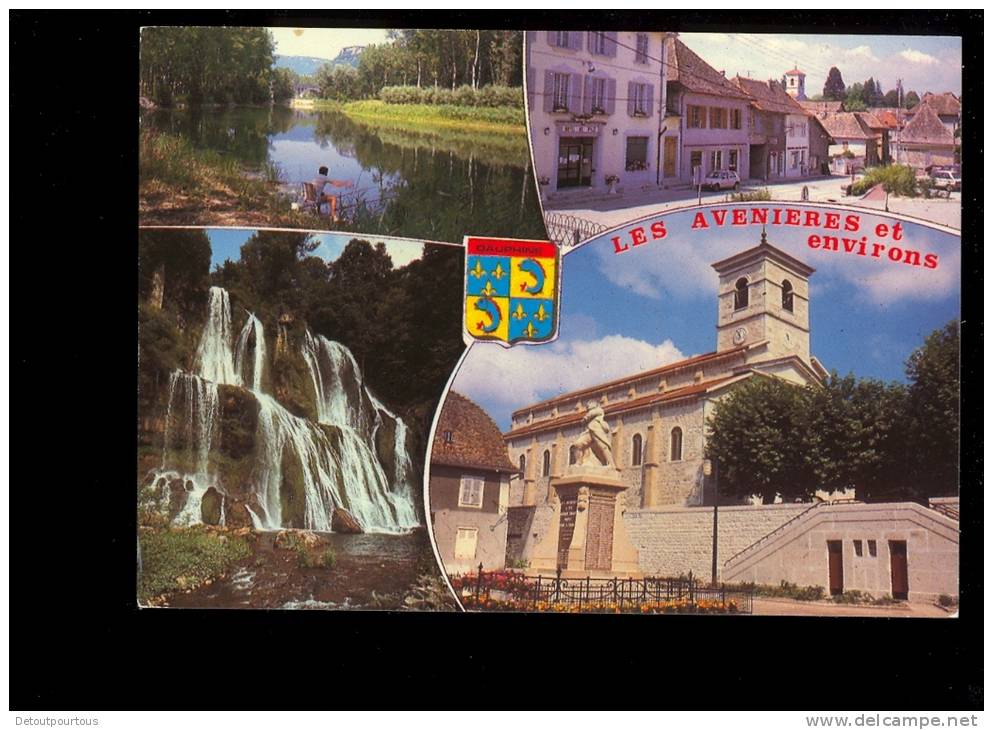 LES AVENIERES Isère 38 : Multivues Centre Ville Saint Didier D'Aoste Cascade De Glandieu - Les Avenières