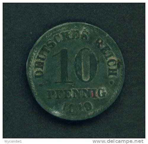 GERMANY  - 1919 10pf Circ - 10 Rentenpfennig & 10 Reichspfennig