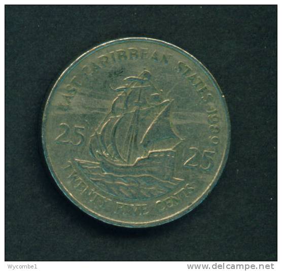 EAST CARIBBEAN STATES  - 1989 25c Circ - East Caribbean States