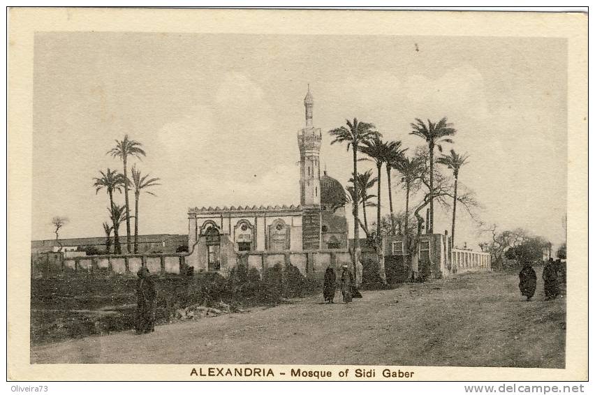 ALEXANDRIA - Mosque Of Sidi Gaber -  2 Scans  EGIPTO - Alexandrië