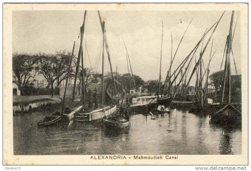 ALEXANDRIA - Mahmoudieh  Canal -  2 Scans  EGIPTO - Alexandrie