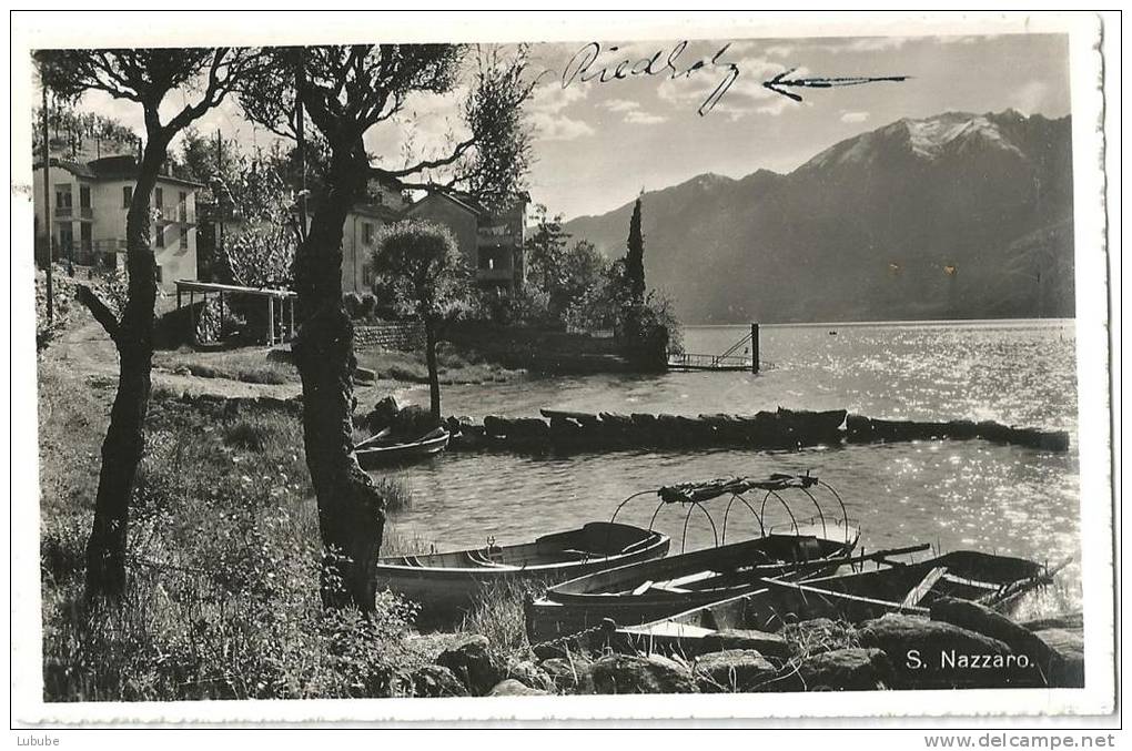 San Nazzaro - Am Ufer Des Lago Maggiore              Ca. 1940 - San Nazzaro