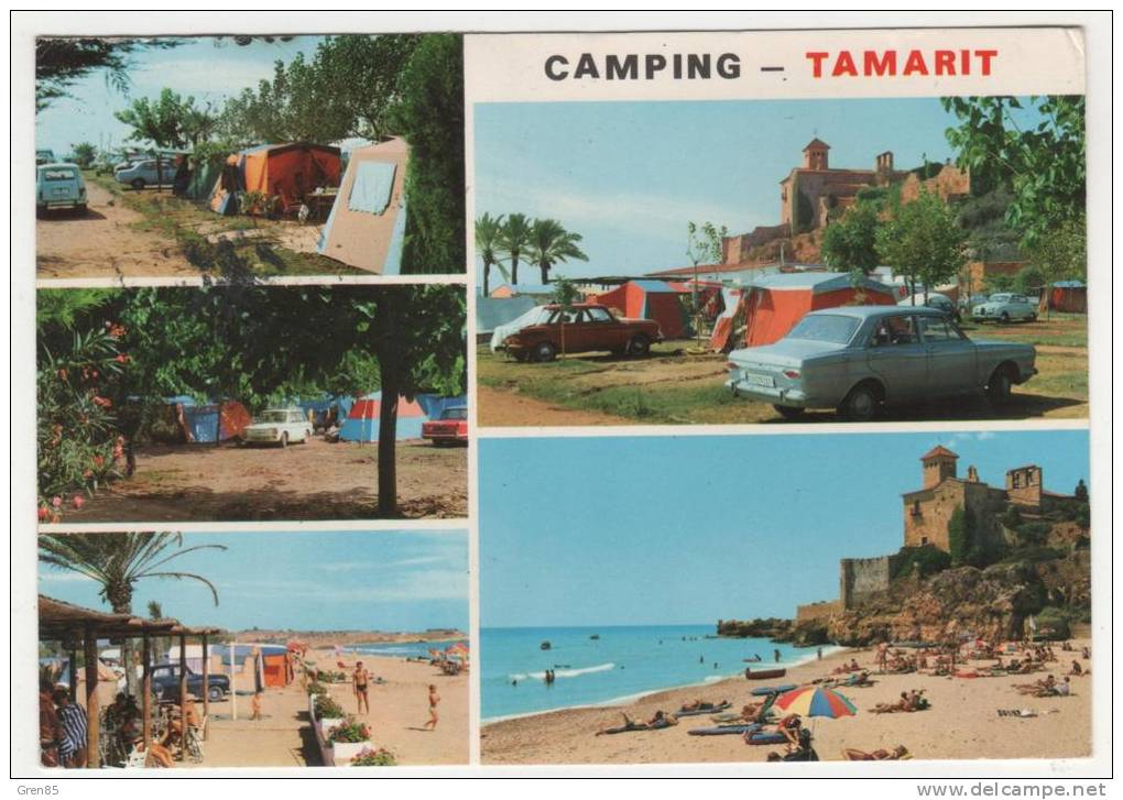 CP TARRAGONA, CASTILLO DE TAMARIT Y CAMPING, CHATEAU ET CAMPING, CATALUNA, CATALOGNE, ESPANA, ESPAGNE - Tarragona
