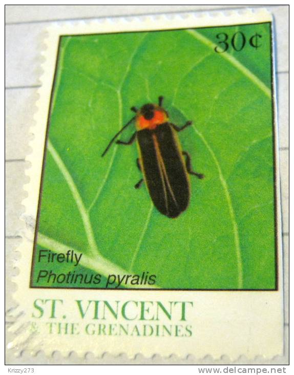 St Vincent Insect Firefly 30c - Used - St.Vincent & Grenadines