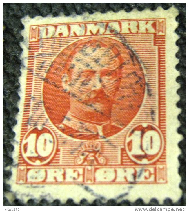 Denmark 1907 King Frederick VIII 10ore - Used - Used Stamps