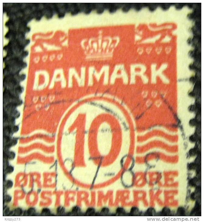 Denmark 1905 Numeral 10ore - Used - Gebraucht