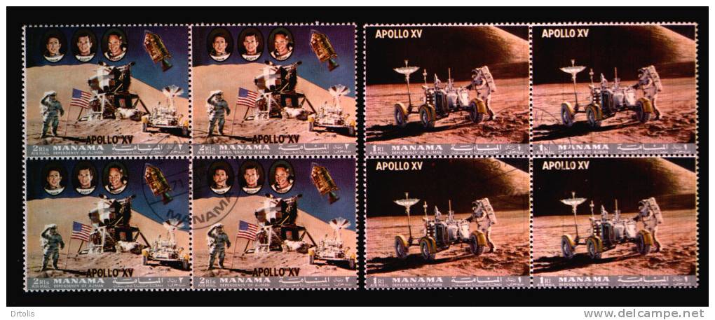 BAHRAIN / MANAMA / SPACE / APOLLO  XV / USED - Bahrein (1965-...)