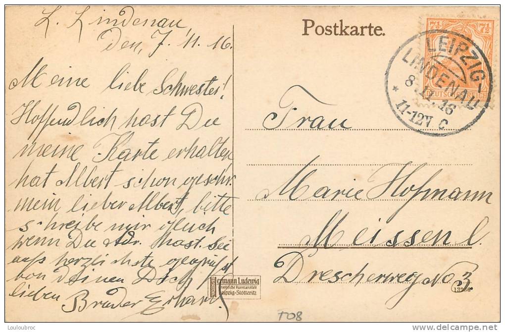 08 VOUZIERS FELDPOST 1916 - Vouziers